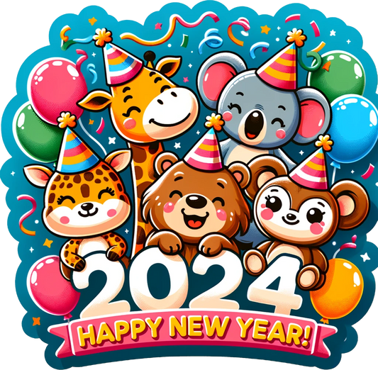 HAPPY NEW YEAR (KIDS- ANIMALS)