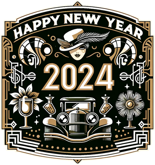 HAPPY NEW YEAR 2024 (ROARING 20'S THEME)