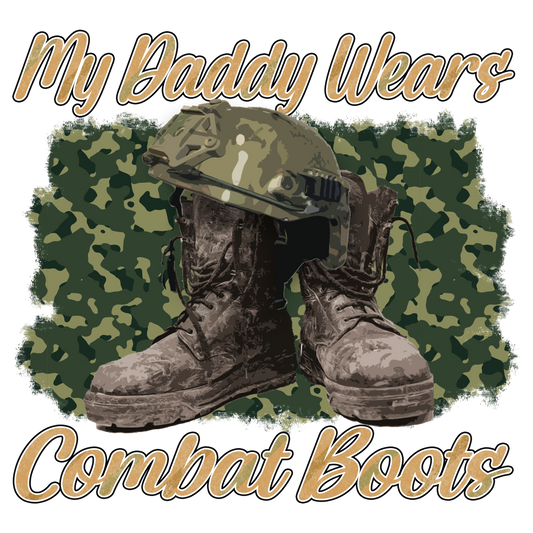 DADDY WEARS COMBAT BOOTS