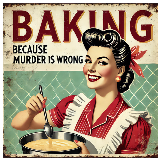 BAKING BC MURDER IS WRONG