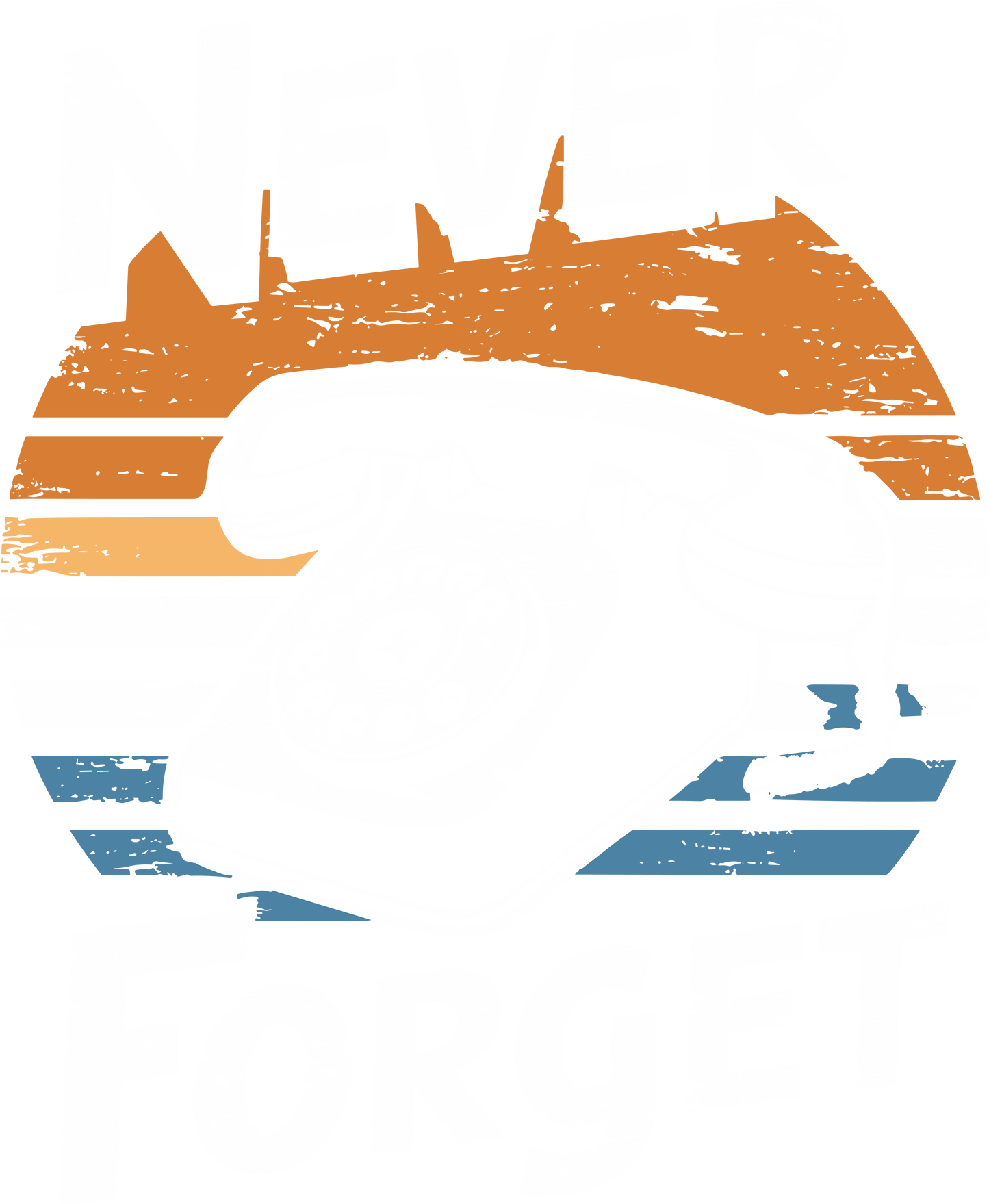 NEVER FORGET THE ROTARY PHONE (WHITE FONT)