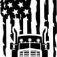 TRUCKER/AMERICAN FLAG