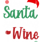 DEAR SANTA, PLEASE JUST BRING THE WINE (WHITE FONT)