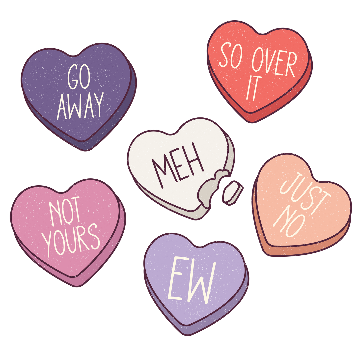 NOT SO SWEET CANDY HEARTS