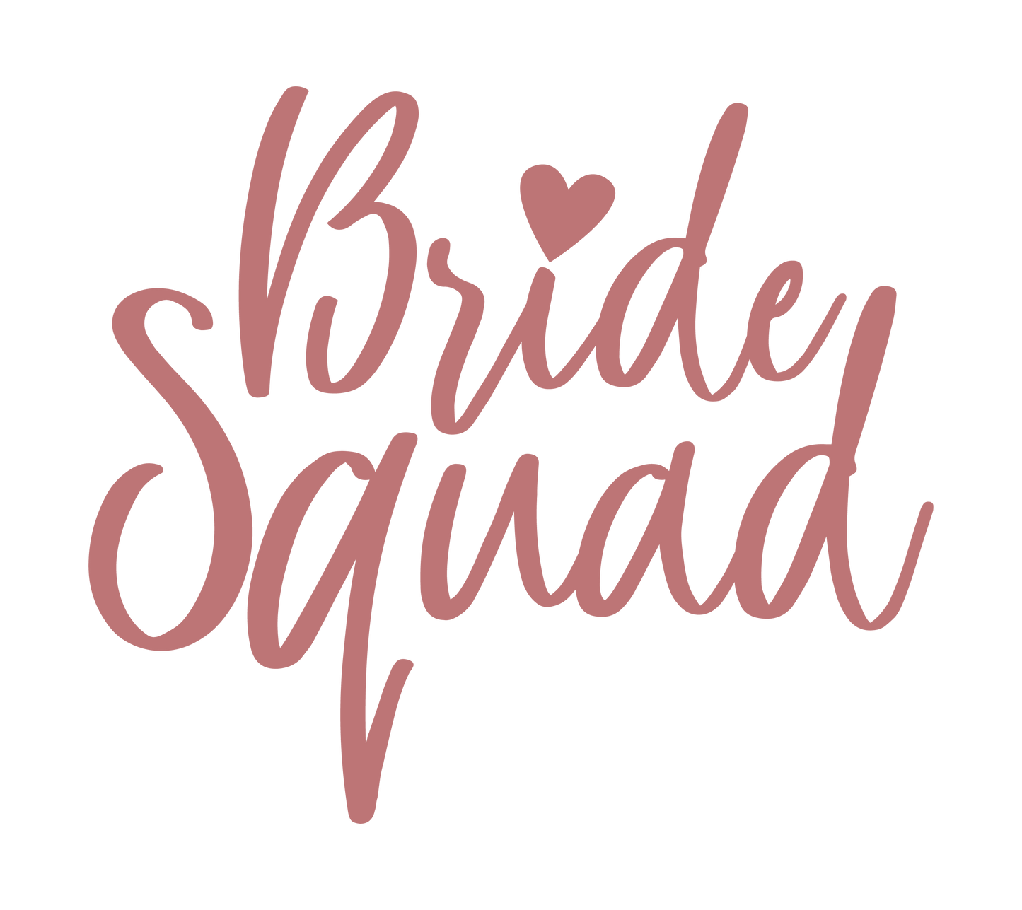 BRIDE SQUAD IN PINK