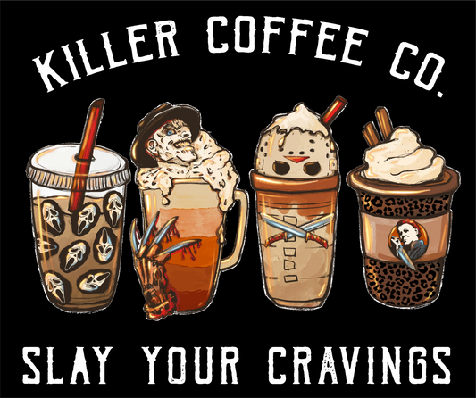 KILLER COFFEE CO.   white letters (no background)