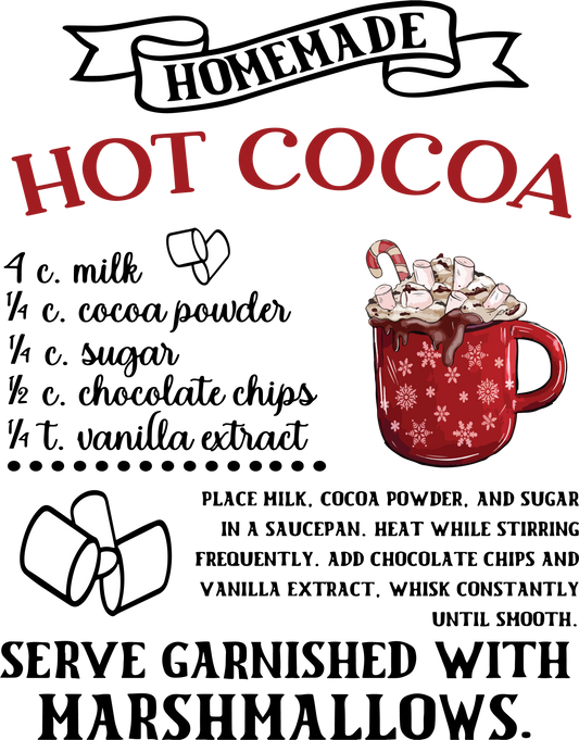 HOT COCOA RECIPE